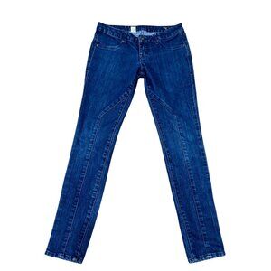 Volcom Low Rise Pistol Pants Jeans Size 5 Blue Womens Stretch